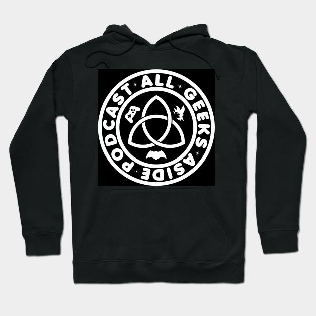 Black Regular Hoodie by Allgeeksaside